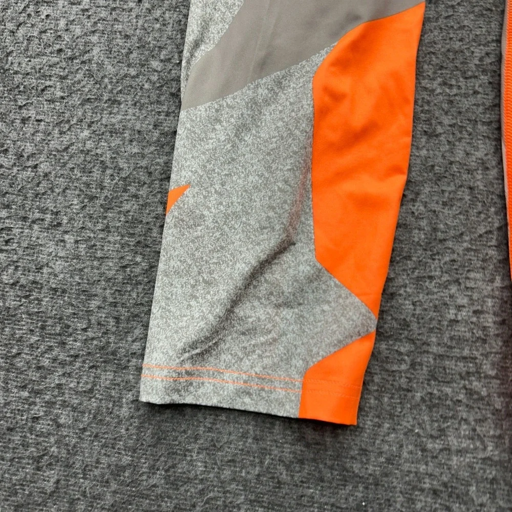 Nike Pro Compression Boys Large‎ 3/4 Printed Training Tights Pants Orange